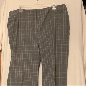 Black/Light Green Plaid Pants Size 18